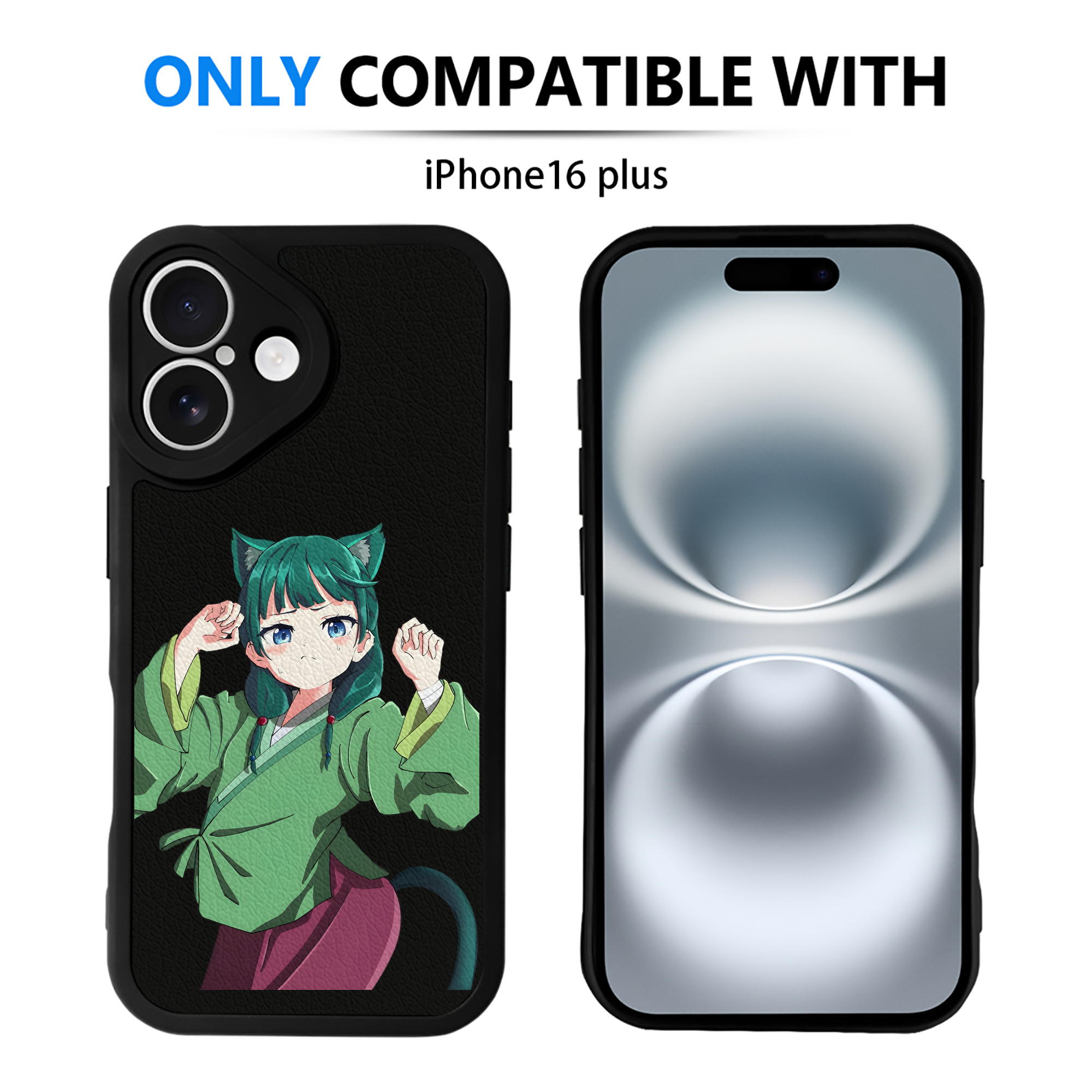 （画像用） 薬屋のひとりごと The Apothecary Diaries 【iPhone 16シリーズ対応】シリコンスマホケース（レザー調） 材質：シリコン